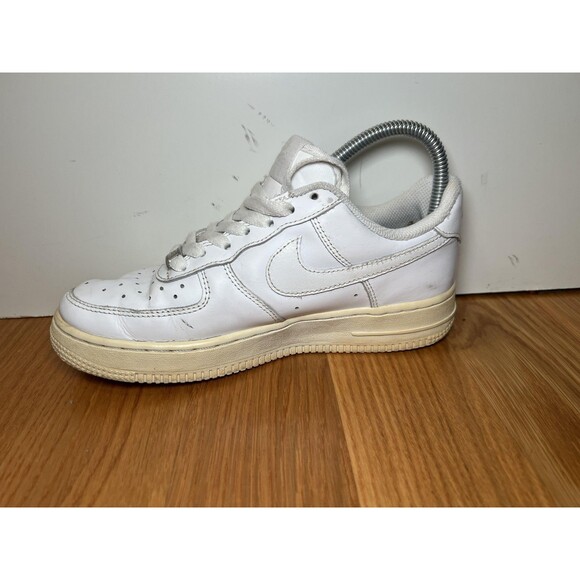 Nike Air Force 1 Low Shoes Womens Size 6.5 White 315115-112 Classic Leather - Picture 4 of 10